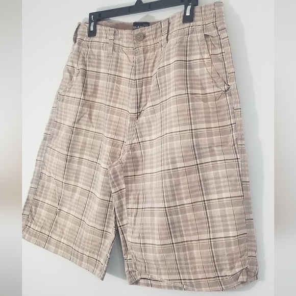 Nautica Mens Multicolor Plaid Shorts. Waist 33". Inseam 11.5". 4 Pockets. - Picture 2 of 5